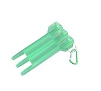 Custodia Per Freccette Scatola for freccette in plastica trasparente e resistente con portachiavi for punte morbide frecce inferiori a 7 mm. Accessori for portatili for la conservazione delle(Green)