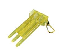 Custodia Per Freccette Scatola for freccette in plastica trasparente e resistente con portachiavi for punte morbide frecce inferiori a 7 mm. Accessori for portatili for la conservazione delle(Yellow)