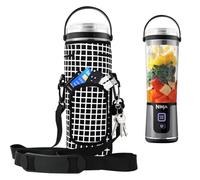 Custodia per frullatore a immersione con tracolla e tasca per accessori per frullatore portatile Ninja BC151NV/BC51NV/BC151BK/BC151CR/BC151EM/BC151PR/BC151WH/Blast Portable Blast-510 g (nero a