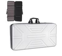 Custodia per Fucile Lungo con Manico Custodia Tattica Multiuso In ABS con Tracolla Rivestimento Interno In Schiuma Ampio Spazio di Stivaggio per Il Tiro e La Caccia(Silve,110x40x10cm)