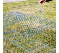 Custodia per gabbia per conigli Criceto Scoiattolo Pollaio Argento Casa per animali domestici Piccoli animali Gabbia da esterno con protezione solare