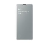 Custodia per Galaxy S10e Folio Clear View Cover Modello, Bianco