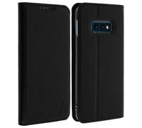Custodia Galaxy S10e Portacarte Cover Silicone Supporto Stand Akashi Nero