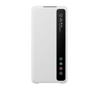 SAMSUNG EF-ZG985CWEGEU Galaxy S20+, custodia ufficiale S-View Flip Cover, Bianca