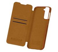 Custodia per Galaxy S21 Plus Portacarte Vera Pellen Nillkin marrone