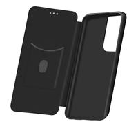 Custodia per Galaxy S21 Ultra Effetto Carbonio Funzione supporto nero