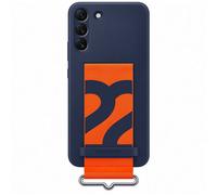Samsung Silicone Cover con Strap per Galaxy S22+ Colore Navy