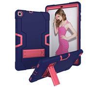 Custodia per Galaxy Tab A 10.1 2019, Hybrid Armor Antiurto e Sporco con Kickstand Protettiva Custodia per Samsung Galaxy Tab A 10.1 2019 T510 T515, Navy/Rosa