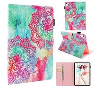 Custodia per Galaxy Tab A 7.0 T280, con supporto e scomparti per carte di credito, chiusura magnetica, custodia protettiva in pelle PU per Samsung Galaxy Tab A 7.0 T280/T285 Vintage flower iPad Pro 11