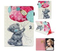 Custodia per Galaxy Tab A 7.0 T280, con supporto e scomparti per carte di credito, chiusura magnetica, custodia protettiva in pelle PU per Samsung Galaxy Tab A 7.0 T280/T285 Happy bear iPad Pro 11