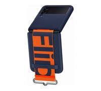 Custodia per Galaxy Z Flip3 in silicone antiurto con cinghia