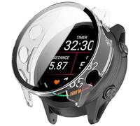 Custodia per Garmin Forerunner 970, Full Cover con pellicola protettiva integrata, custodia antiurto PC SmartCase (trasparente)