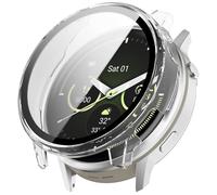 Custodia per Garmin Venu 4 41 mm, Full Cover con pellicola protettiva integrata, custodia antiurto in policarbonato (trasparente)