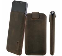 Custodia Per Gigaset GX4 PRO Tasche Protezione Cover In Vera Pelle Con Flap