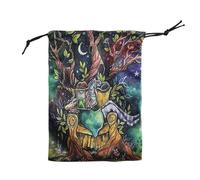 Custodia per giochi di tarocchi, borsa organizer per gioielli, borsa regalo con coulisse, sacchetto regalo con coulisse per gli appassionati di tarocchi, sacchetto per tarocchi su entrambi i