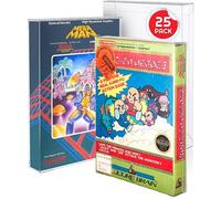 Custodia per giochi NES compatibile con Nintendo NES Game Box - Custodie NES in PET da 0,35 mm per Super Mario Bros, Zelda, Duck Hunt, Contra, Metroid (confezione da 25)