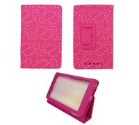 Custodia Per Google Nexus 7 Rosa Acceso Diamante Bling Glitter Stampa Cuoio