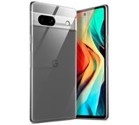 moex Aero - Custodia trasparente per Google Pixel 7a, in silicone, trasparente, ultra sottile, in silicone, minimalista, trasparente