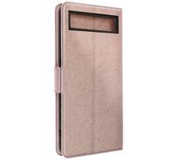 Custodia per Google Pixel 7a portacarte supporto video sottile Wallet Slim rosa
