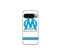 Custodia per Google Pixel 9 Pro logo om olympique di marsiglia bianco Fondo