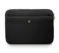 Custodia per Guess da 13" in nylon con logo triangolare, colore nero