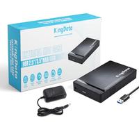 Custodia per Hard Disk KingData, Caddy USB 3.0 a SATA per SSD/HDD da 3,5 pollici con Adattatore di Alimentazione DC, Docking Station, Custodia SSD HDD Senza Attrezzi per Windows, Linux, Mac, PS4, Xbox