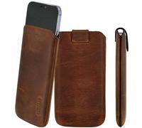 Custodia Per HMD Pulse Plus Tasche Protezione Cover In Vera Pelle Con Flap