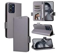 Custodia per HMD Pulse/Pulse Pro/Pulse Plus, Custodia a portafoglio in pelle con vibrazione magnetica, Custodia per cavalletto, Custodia protettiva antiurto per HMD Pulse/Pulse Pro/Pulse Plus-Grigio