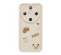 Custodia per Honor Magic 8 Lite Motivi Orsetti Kawaii 3D e Bordo Rialzato