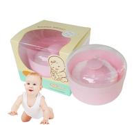 Custodia per houppettes - Supporto portatile per bambini, contenitore per spugna da spolverare, organizer per cameretta dei bambini, ricaricabile, accessorio per la cura resistente alle perdite