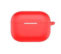 Custodia per HUAWEI FreeBuds SE 4 ANC, auricolari wireless, custodia protettiva in silicone, cover antiurto con moschettone (rosso)