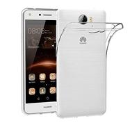 Custodia per Huawei Y5 II (5 Pollici) MaiJin Morbido TPU Cover Cristallo di rocca Trasparente Anti Scivolo Protezione Posteriore Cover