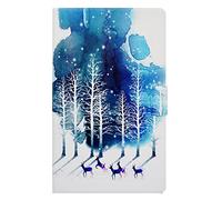 Custodia per il nuovo Kindle Fire HD 8 2017, più sottile e leggero pieghevole PU + PC telaio interno Smart Case cover con funzione Sleep/Wake per Amazon Kindle Fire HD 8 2016/2017，Cervo viola