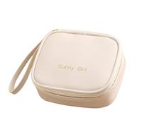 Custodia per il primo periodo, discreta per sanitari, con chiusura lampo, set essenziale per il primo periodo con funzione di isolamento 'umidità, supporto mestruale portatile