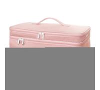 Custodia per il trasporto a doppio strato, per tutte le marche di spazzole ad aria calda | Ferro arricciacapelli e altri strumenti caldi, grande capacità con cuscinetto resistente al calore, facile