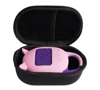 Custodia per il trasporto+copertura del silicone per JBL Clip 5 Antiurto coperchio di protezione+altoparlante Sacchetto di immagazzinaggio per JBL Clip 5 (Organizer nero+custodia protettiva rosa)
