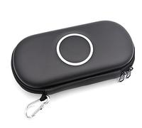 Custodia per il trasporto, custodia portatile da viaggio, borsa con cerniera per PSP 1000 2000 3000, custodia protettiva (Nero)