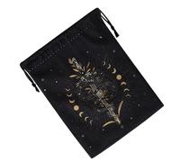 Custodia per il trasporto dei tarocchi - Borsa per divinazione con coulisse, sacca per riporre oggetti mistici, organizer per oggetti mistici, porta forniture esoteriche in velluto per preziosi