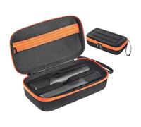 Custodia per il trasporto del microfono, custodia per microfono wireless, custodia protettiva per microfono, con protezione rigida e imbottitura in schiuma all'interno, nera, per esecutore, concerto,