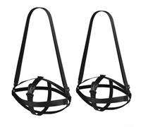 Custodia per il trasporto di palline da rugby con cinghia regolabile, compatibile con palloni da calcio e basket, per uso su campo o palestra (colore nero, piccolo)