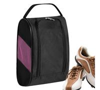 Custodia per il trasporto di scarpe da golf, con cerniera, con ventilazione, impermeabile, organizer con cerniera in rete traspirante, Rosa, Refer to description, Unisex