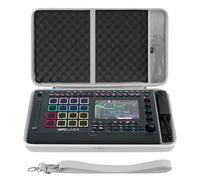 Custodia per interfaccia audio Geekria, compatibile con Akai Professional MPC Live III, borsa da viaggio portatile con guscio rigido EVA (grigio chiaro)