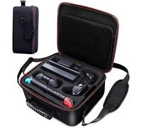 Custodia per interruttore per Nintendo Switch/Switch OLED con 21 slot per carte da gioco, borsa da viaggio portatile custodia protettiva rigida per console Pro controller e accessori, Grigio, Custodia