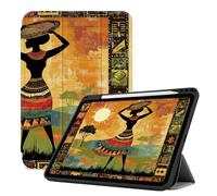 Custodia Per Ipad 10 2022-10,9 Pollici Custodia Supporto A Tre Ante Slim Smart Cover - Custodia Per Ipad 10 Spegnimento/Riattivazione Automatica - Donne Africane Tradizionali