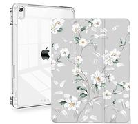 Custodia per iPad 10a generazione da 10,9 pollici, Feams Slim Lightweight Trifold iPad 10.9 Custodia trasparente posteriore trasparente con portamatite e spegnimento automatico per iPad 10a