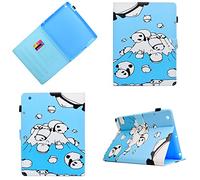 Custodia per iPad 2, Custodia per iPad 3, Custodia per iPad 4, Custodia in pelle magnetica intelligente per PU Auto Sleep Wake per iPad 2/3/4 Con motivi carini-Blue bear