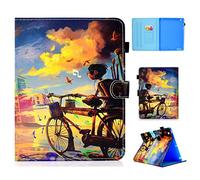Custodia per iPad 2, Custodia per iPad 3, Custodia per iPad 4, Custodia in pelle magnetica intelligente per PU Auto Sleep Wake per iPad 2/3/4 Con motivi carini-Cycling boy