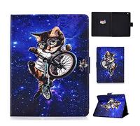 Custodia per iPad 2, Custodia per iPad 3, Custodia per iPad 4, Custodia in pelle magnetica intelligente per PU Auto Sleep Wake per iPad 2/3/4 Con motivi carini-Spectacle cat