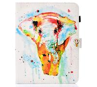 Custodia per iPad 2, Custodia per iPad 3, Custodia per iPad 4, Custodia in pelle magnetica intelligente per PU Auto Sleep Wake per iPad 2/3/4 Con motivi carini-Watercolor icon