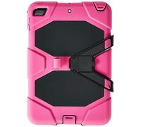 Custodia per iPad 7.9" Mini 5 2019 / iPad Mini 4 Custodia con supporto, 3 in 1 Robusta custodia a prova di goccia testurizzata con supporto - Rosa scuro